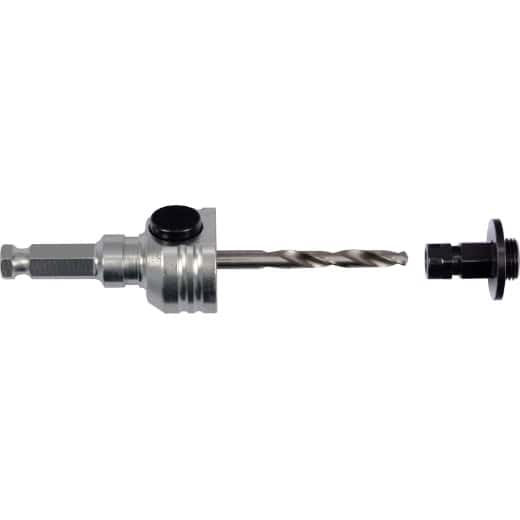 PROJAHN - Adapter Schnellwechsel 6-kant mit 2 Verbindungsstücken und HSS 105 mm Zentrierbohrer für Bi-M
