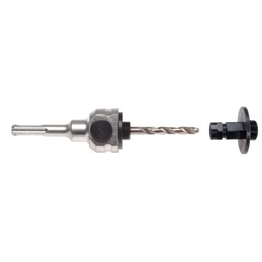 PROJAHN - Adapter Schnellwechsel SDS-plus mit 2 Verbindungsstücken und HSS 125 mm Zentrierbohrer für Multi Loc