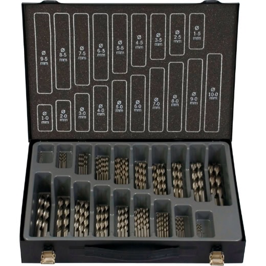 PROJAHN - Bohrer-Magazin HSS-G ECO 70tlg bestehend aus: je 5 Stück: 1,0 - 5,0 mm je 3 Stück: 5,5 - 7,5 mm je 2