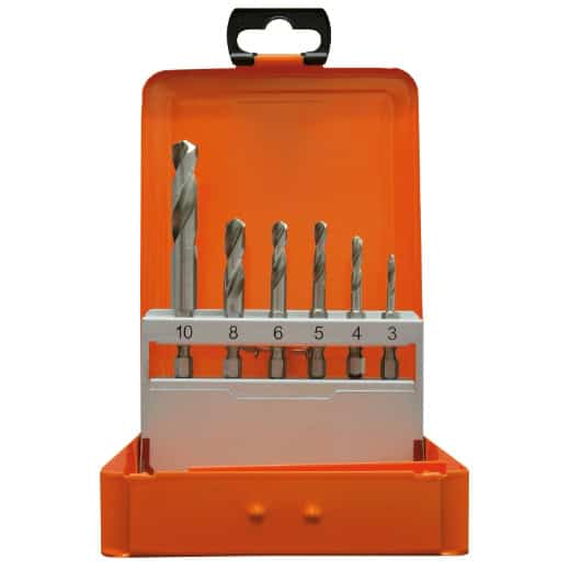 PROJAHN - Bohrerkassette HSS-G 6tlg 3-10 mm 1/4" 6-kant Schaft