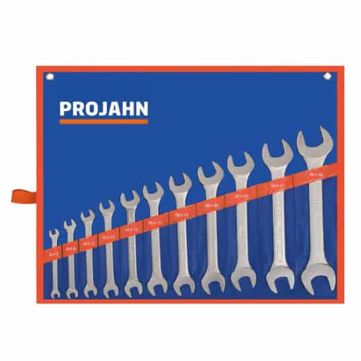 PROJAHN - Doppelgabelschlüssel Set 11tlg 6 x 7 - 8 x 9 - 10 x 11 - 12 x 13 - 14 x 15 - 16 x 17 - 18 x 19 - 20