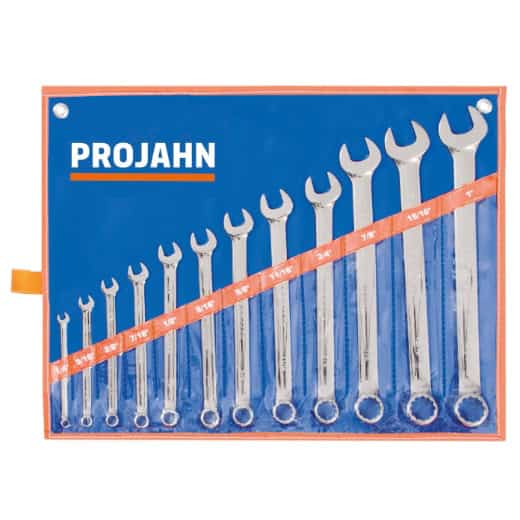 PROJAHN - Gabelringschlüssel Set Zoll 12tlg 1/4" - 5/16" - 3/8" - 7/16" - 1/2" - 9/16" - 5/8" - 11/16" - 3/4"