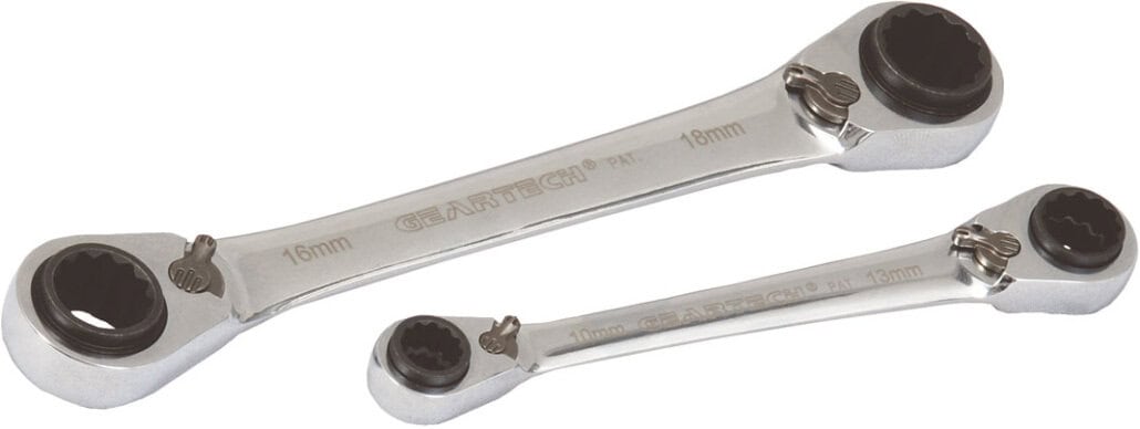 PROJAHN - GearTech 4 in 1 Doppelring Schlüssel Satz 2tlg, 8-10 + 12-13 und 16-17 + 18-19