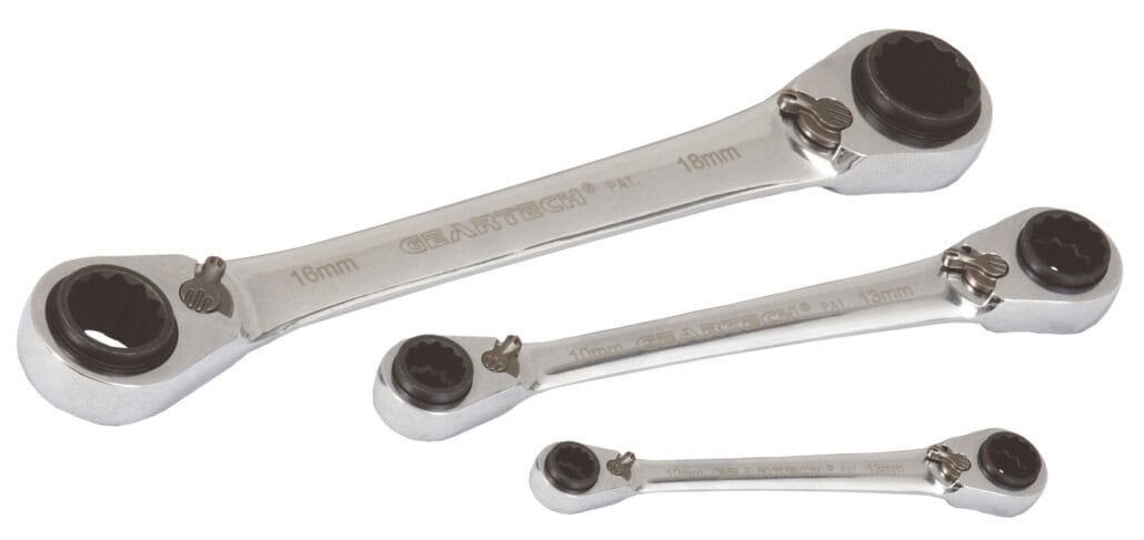 PROJAHN - GearTech 4 in 1 Doppelring Schlüssel Satz 3tlg, 8-10 + 12-13 und 9-11 + 14-15 und 16-17 + 18-19
