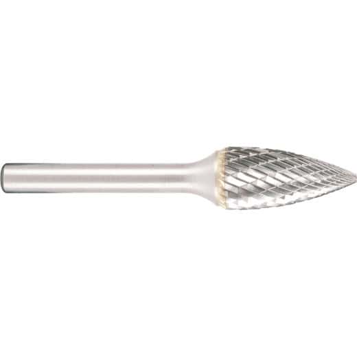 PROJAHN - Hartmetallfräser, Form G Spitzbogen d1 Kreuzverzahnung — Durchmesser: 127 mm, Schaftdurchmesser: 3,0 mm