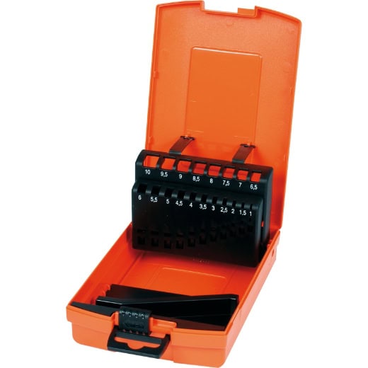 PROJAHN - Kassette Kunststoff 19tlg. 1-10mm Farbe orange