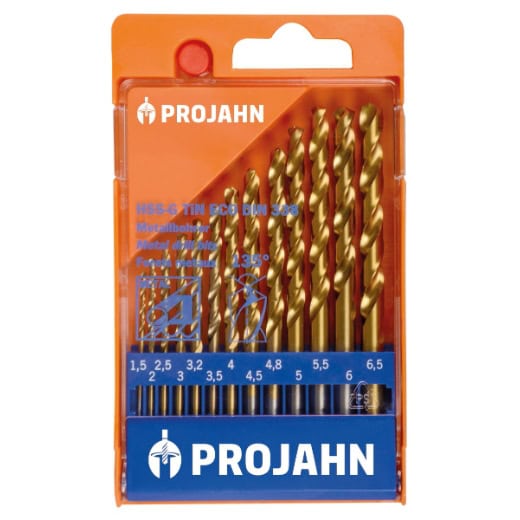 PROJAHN - Kunststoffkassette HSS-G TiN ECO 13tlg 1,5-6,5/0,5 + 3,2 +4,8