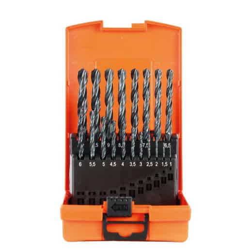 PROJAHN - Kunststoffkassette HSS-R DIN 338 BASIC — Anzahl der Teile: 19-tlg.