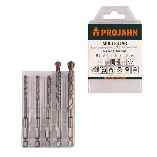 PROJAHN - Multi-Star Satz 5-tlg. 6-kant 4, 5, 6, 8, 10 mm