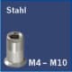 PROJAHN - Profi Blindnietmuttern-Hebelzange M4, M5, M6, M8, M10