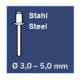PROJAHN - Profi Blindnietvorsatz-Adapter für Bohrmaschinen und Akkuschrauber 3,0 - 6,4 mm