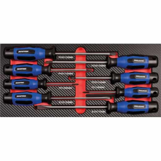 PROJAHN - Schraubendreher Einlage "gemischt" 8tlg, PH + PZ + SL