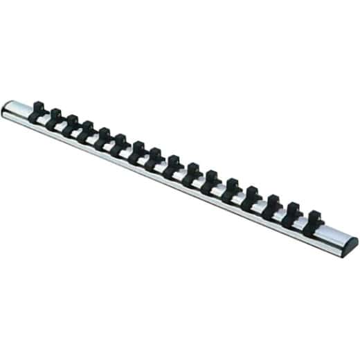 PROJAHN - Stecknuss-Schiene, magnetisch, 14 Clips L=300 mm — Stecknussgröße: 1/2" Stecknuss-Schiene, magnetisch, 14 Clips…