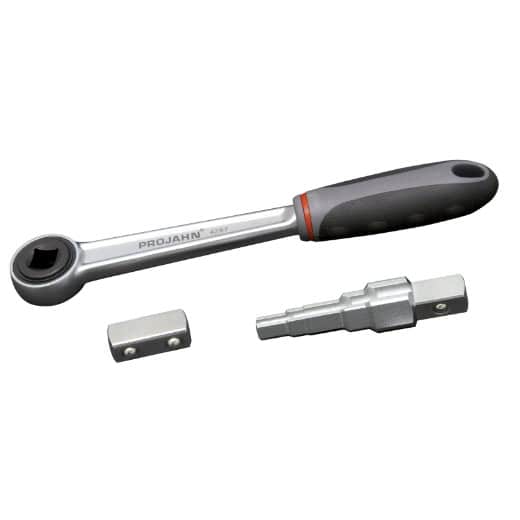 PROJAHN - Umsteckknarren Set 3tlg. 1/2" Umsteckknarre + Stufenschlüssel + Vierkant