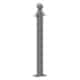 Schake - Absperr-Stilpfosten Serie 478B Ø 76 mm — Befestigung: herausnehmbar, selbsteinrastende Verriegelung mit…