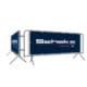 Schake - Absperrgitter mit Werbebanner
