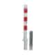 Schake - Absperrpfosten 70 x 70 mm umlegbar und herausnehmbar — Verschluss: mit Dreikantverschluss, Farbe: feuerverzinkt