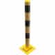 Schake - Absperrpfosten Stahlrohr Ø 76 x 2,6 mm allseits neigbar gelb / schwarz