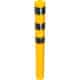 Schake - Stahlrohrpoller Ø 152 x 3,2 mm ortsfest, zum Einbetonieren gelb / schwarz — Farbe: feuerverzinkt, Gesamtlänge…