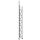 Schake - Gitterrohrmast Ø 48 x 3,2 mm — Gesamtlänge: 5350 mm, verzinkt, Rohr: Ø 48 x 3,2 mm für die Befestigung an ein…