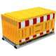 Schake - SET mit 20 Absperrschrankengitter auf Lager- und Transporttraverse — Lampenadapter: mit Lampenadapter…