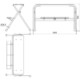 Schake - Arbeitstritt — Farbe & Stufen: lackiert, 2 Stufen, Abmessungen: Breite: 0,60 m Höhe: 0,70 m
