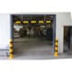 Schake - Barriere Aluminiumprofil weiß beschichtet / rot reflektierend — Farbe: gelb/schwarz, Folientyp: beidseitig…
