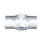 Schake - Barrieren Stahlrohre und Verbindungsstücke — Elementvariante: Aluminium-Eckstück 2 Halbschalen mit Schraube und…