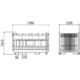 Schake - SET mit 20 Absperrschrankengitter auf Stapelpalette — Lampenadapter: mit Lampenadapter, Folientyp: mit Folie Typ…