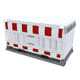 Schake - SET mit 20 Absperrschrankengitter auf Lager- und Transporttraverse — Lampenadapter: mit Lampenadapter…
