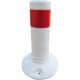 Schake - Flexipfosten weiß / rot Ø 80 mm — Höhe & Streifenanzahl: Höhe 1000 mm Ø 80 mm, PUR, 4 reflektierende Streifen…