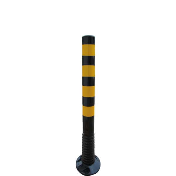 Schake - Flexipfosten schwarz / gelb Ø 80 mm — Höhe:: 1000 mm