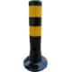 Schake - Flexipfosten schwarz / gelb Ø 80 mm — Höhe:: 1000 mm