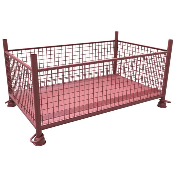 Schake - Gitterboxpalette 1,50m x 0,87m x 0,50m — Farbe: verzinkt