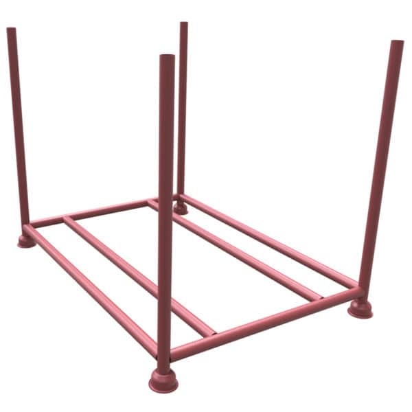 Schake - Transport- und Lagerpalette 1,00 m x 1,45 m x 1,06 m — Farbe: verzinkt