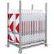 Schake - SET mit 30 Baken auf Lager- und Transportpalette — Folientyp: mit Foile Typ RA2/B, rot/weiß, Markierungstyp…