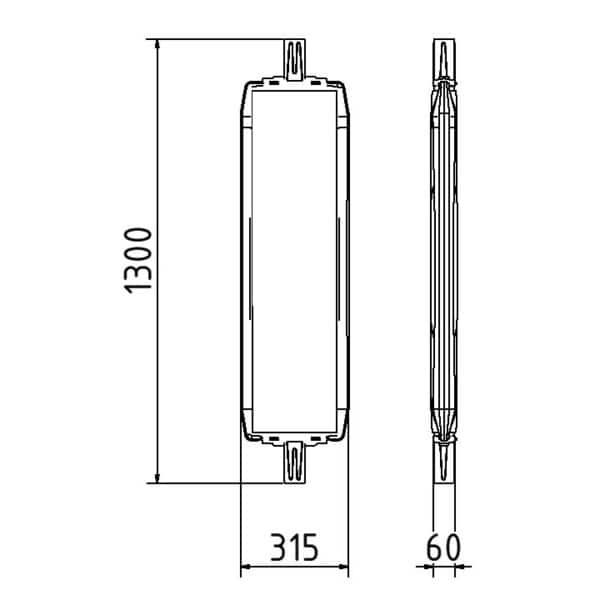 Schake - Kunststoffbake Typ 60W — Folientyp: Folie Typ RA1/A, pfeilförmig, Markierungstyp: doppelseitig rechts- /…