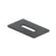 Schake - Rosette für Flachstahlanlehnbügel und Vierkantanlehnbügel — Rohrdimension: für 50 x 12 mm / 50 x 10 mm…