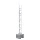 Schake - SET mit Betonklotz und Gitterrohrmast — Mast & Adapterausführung: mit Gitterrohrmast (Art.-Nr. 353016) und…