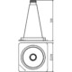 Schake - Leitkegel gelb — Höhe:: 320 mm