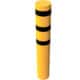 Schake - Stahlrohrpoller Ø 323 x 5 mm ortsfest zum Einbetonieren gelb / schwarz — Farbe: feuerverzinkt und gelb…