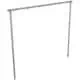 Schake - Wäschetrockengerüst — Querrohrlänge & Hakenanzahl: Querrohr 2500 mm 5 Haken einseitig, Rohrdurchmesser: Ø 48 mm