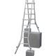 Krause Stabilo® Professional Sprossen-Gelenk-TeleskopLeiter mit 4 Holmverlängerungen