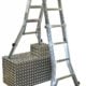Krause Stabilo® Professional Sprossen-Gelenk-TeleskopLeiter mit 4 Holmverlängerungen